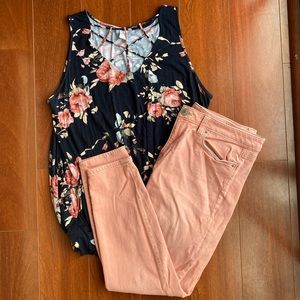 Ann Taylor Loft Pink Jeans